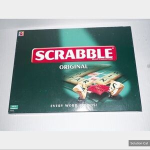 Original Scrabble Board Game by Mattel 2003 Version ~ 100%Complete